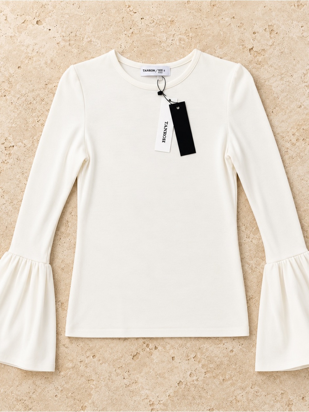 NEW Tanroh Collection bell sleeve top white small